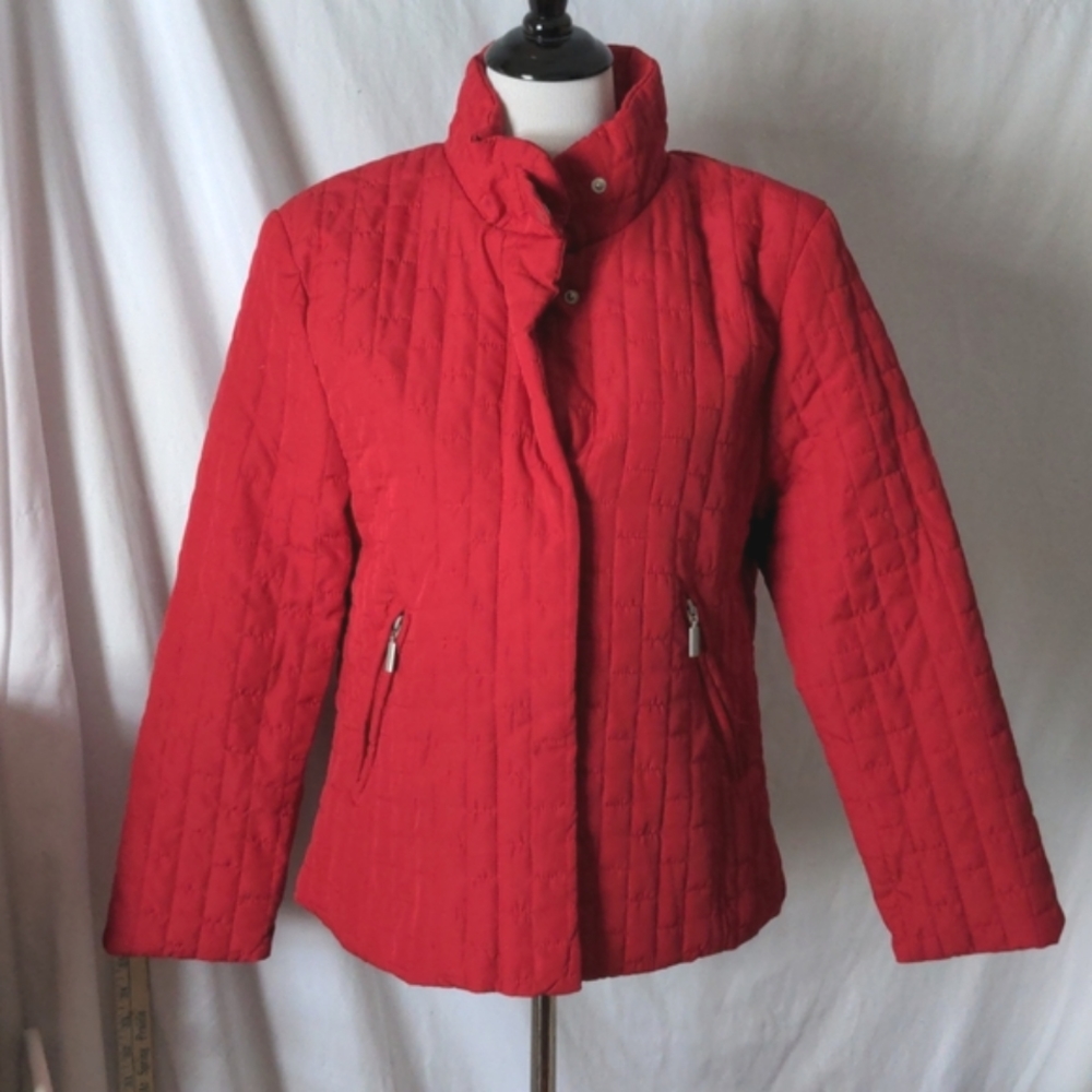 3 For 9$ Red Quilted Coat Large
